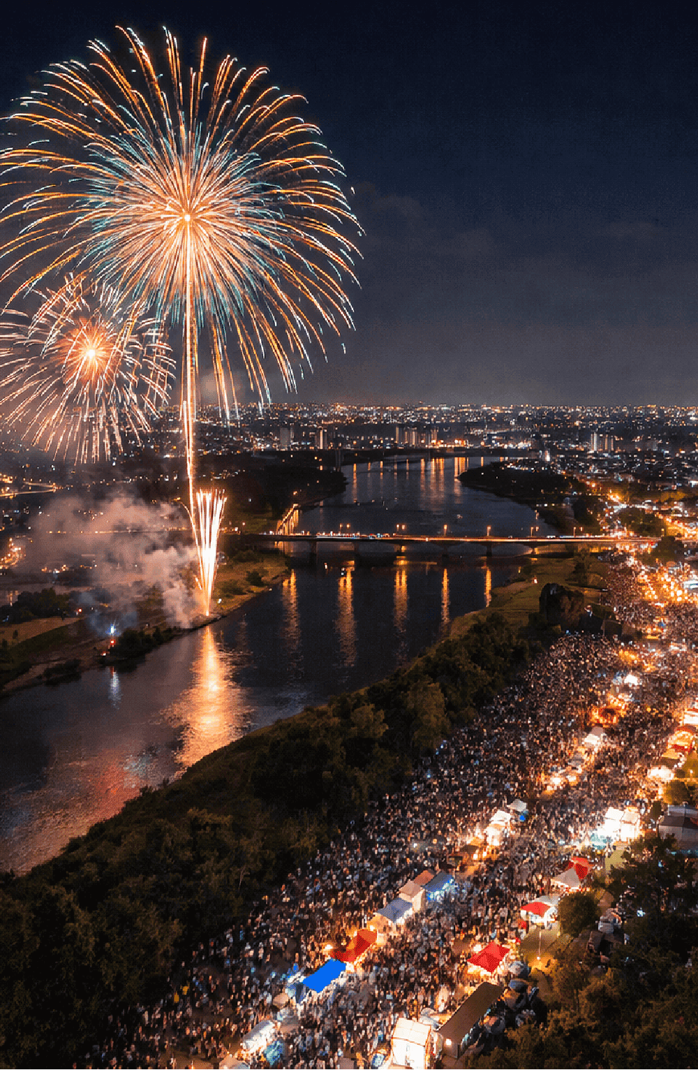 花火大会 空撮