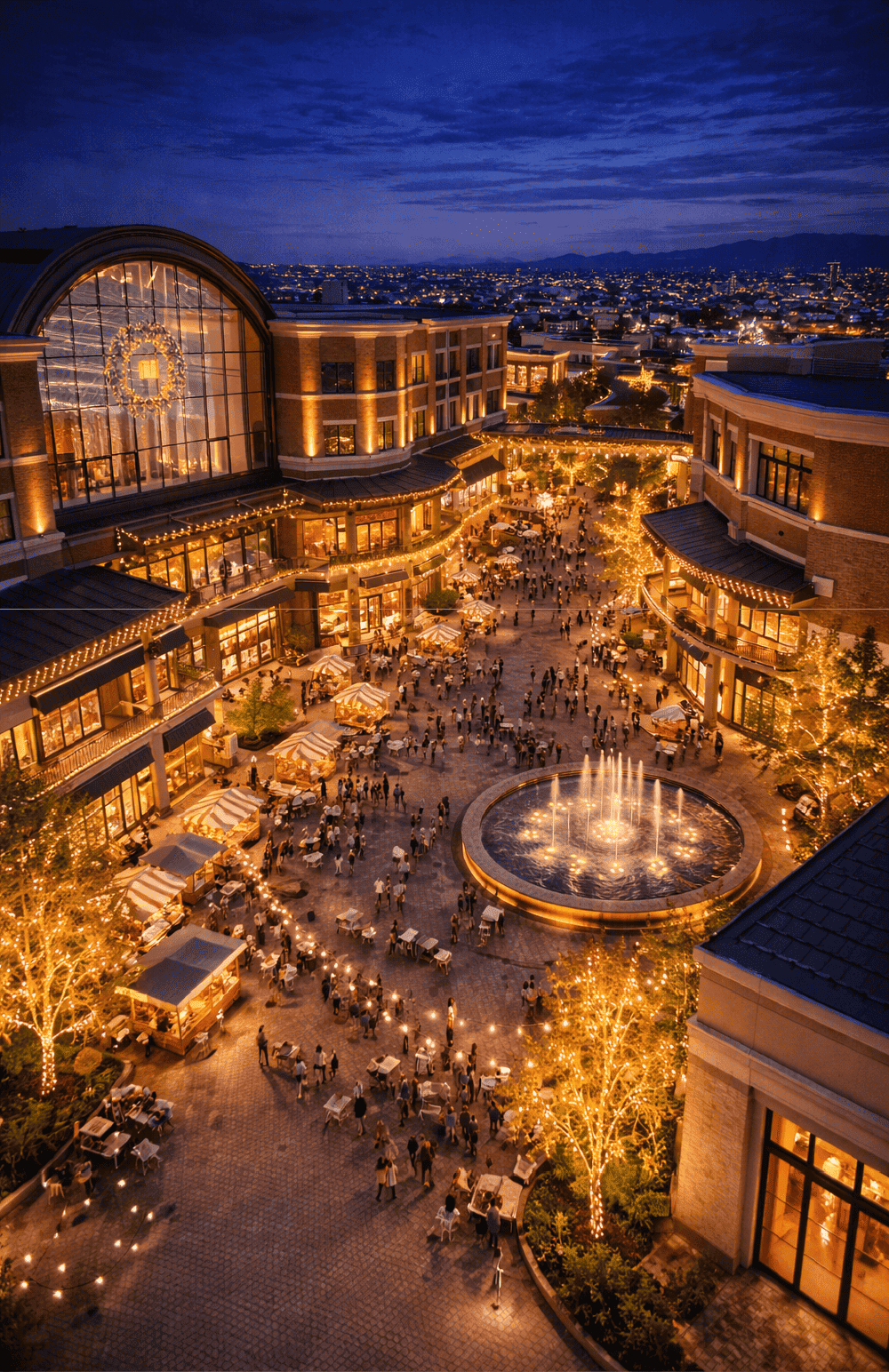 商業施設イベント開催 空撮