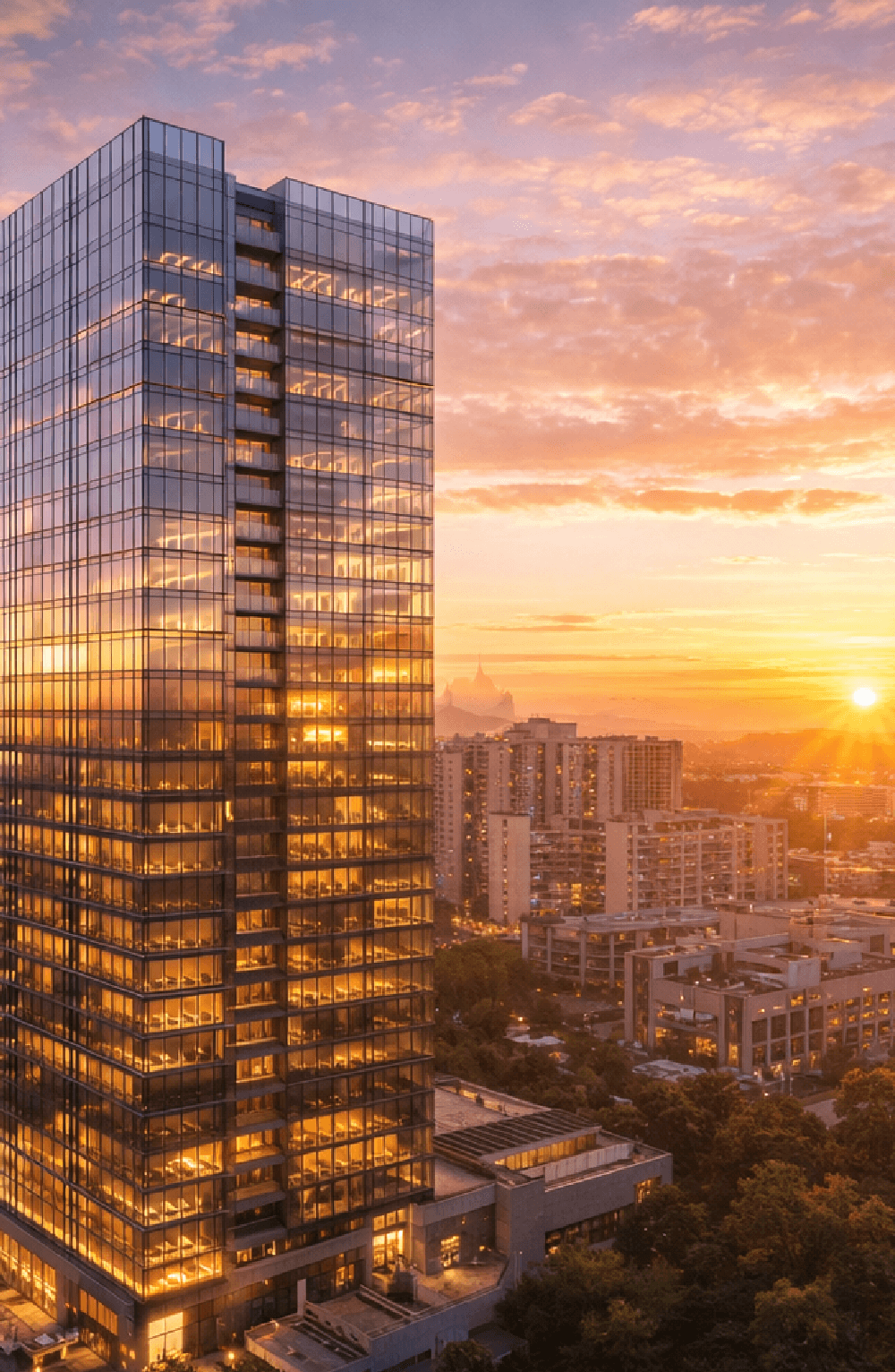 高層マンション空撮 ビル空撮