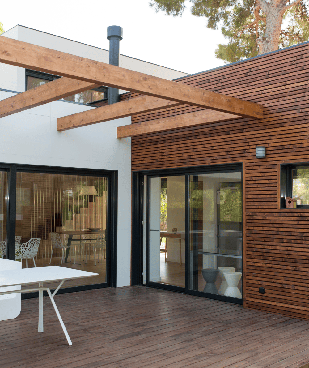 木質デザイン外構の改修事例